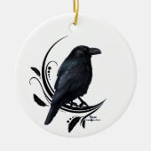 Raven Keramisch Ornament (Voorkant)