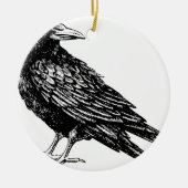 Raven Keramisch Ornament (Voorkant)