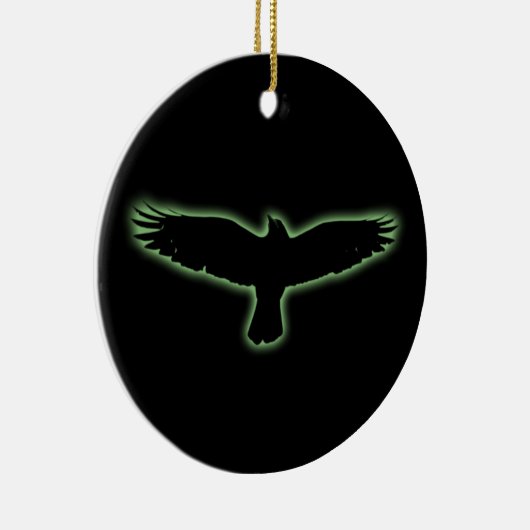 Raven Keramisch Ornament (Rechts)