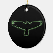 Raven Keramisch Ornament (Links)