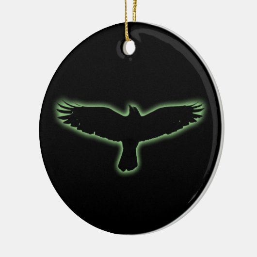 Raven Keramisch Ornament (Links)