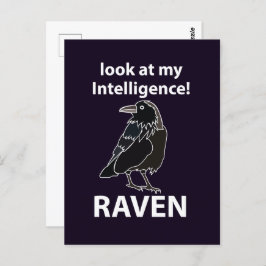 Raven kijk naar mijn intelligentie Raven Briefkaart