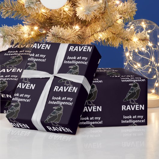 Raven kijk naar mijn intelligentie Raven Cadeaupapier (Feestdagen)