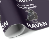 Raven kijk naar mijn intelligentie Raven Cadeaupapier (Rol Hoek)