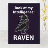 Raven kijk naar mijn intelligentie Raven Kaart (Gele Bloem)