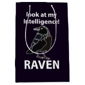 Raven kijk naar mijn intelligentie Raven Medium Cadeauzakje (Voorkant)