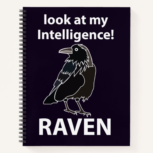 Raven kijk naar mijn intelligentie Raven Notitieboek (Voorkant)