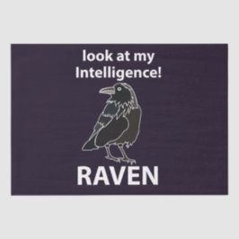 Raven kijk naar mijn intelligentie Raven Tissuepapier