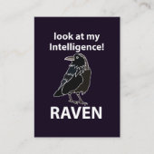 Raven kijk naar mijn intelligentie Raven Visitekaartje (Voorkant)