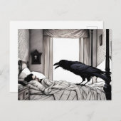 Raven kijken naar slapende Poep Briefkaart (Voorkant / Achterkant)