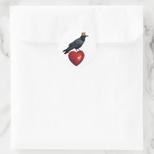 Raven King Heart Sticker (Tas)
