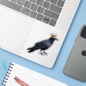 Raven King Sticker (Laptop met iPhone)