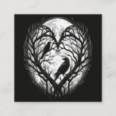 Raven Kraai Hart Boom Informatiekaartje (Voorkant)