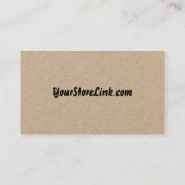 Raven Kraft Cozy Knitting Crochet Handmade Scarf Visitekaartje (Achterkant)