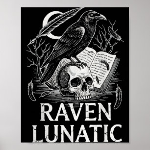 Raven krankzinnige klassieke literatuur grappige q poster