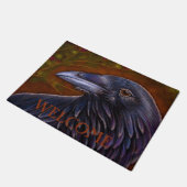 RAVEN KROW BIRD WELKOM 18 x 24-inch deurmat (Schuin)