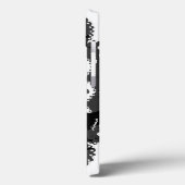 Raven Lace Name B & W & Grey Gothic Case-Mate iPhone Case (Achterkant / Links)