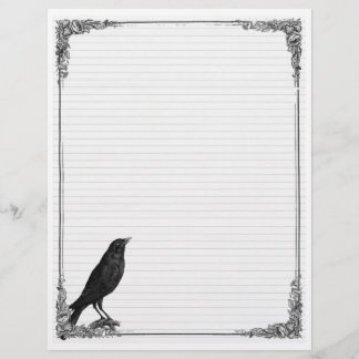 Raven Lined Book of Shadows Page