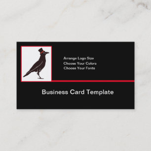 Raven Logo - Black Bird Crow Logo Visitekaartje