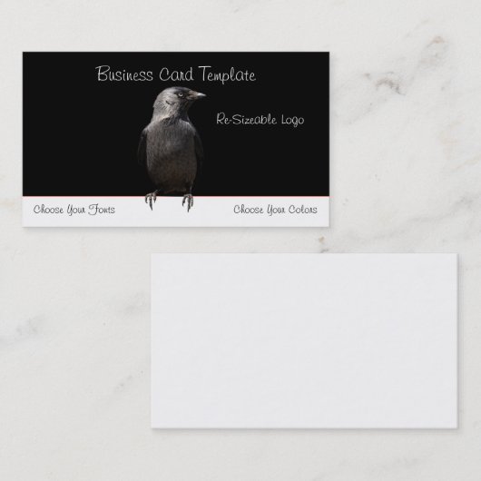 Raven Logo Visitekaartje (Voorkant / Achterkant)