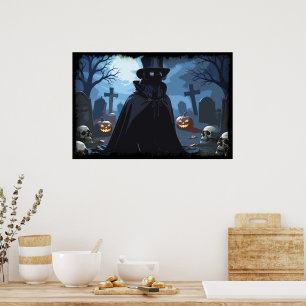 Raven Lord - Halloween Goth ontwerp Poster