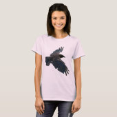 Raven-Lover Corvid Birdlife T-shirt (Voorkant volledig)