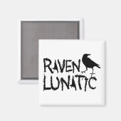 Raven Lunatic Black Crow Magneet (Voorkant / Achterkant)