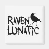 Raven Lunatic Black Crow Magneet (Voorkant)