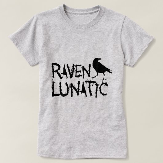 Raven Lunatic Black Crow T-shirt (Design voorkant)