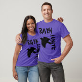 Raven Lunatic Paars T-shirt (Unisex)
