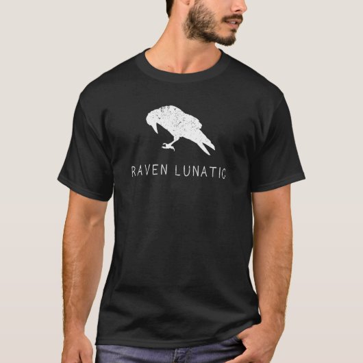 Raven Lunatic Shirt Fun Bird Gothic Gothic Gift Ma (Voorkant)