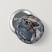 Raven Maakt niet uit Ronde Button 5,7 Cm (Voorkant /achterkant)