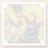 Raven Mad - Pop Gothic Nightmare Surreal Glazen Onderzetter (Achterkant)