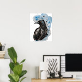 Raven Magic Harmony Totem Harmony Waterverf Mysti Poster (Thuiskantoor)