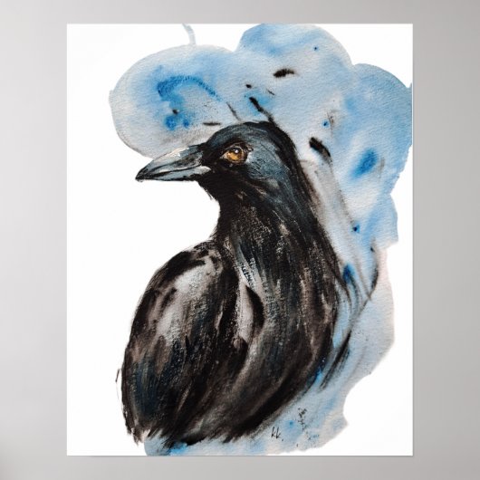 Raven Magic Harmony Totem Harmony Waterverf Mysti Poster (Voorkant)