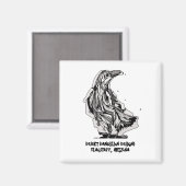 Raven Magnet van Desert Dandilion Design (Voorkant / Achterkant)