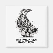 Raven Magnet van Desert Dandilion Design (Voorkant)