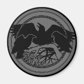 Raven Magnets Raven Native Art Fridge Magnet Gift (Voorkant)