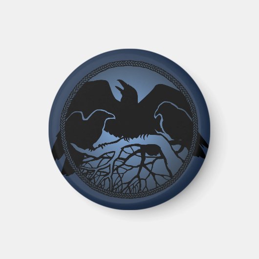 Raven Magnets Raven Native Art Fridge Magnet Gifte (Voorkant)