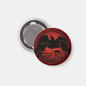 Raven Magnets Raven Native Art Fridge Magnet Gifte (Voorkant / Achterkant)