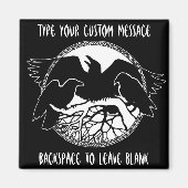 Raven Magnets RavenPersonalized Fridge Magnet Gift (Voorkant)