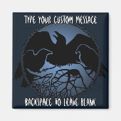 Raven Magnets RavenPersonalized Fridge Magnet Gift (Voorkant)