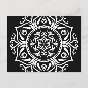 Raven Mandala Briefkaart