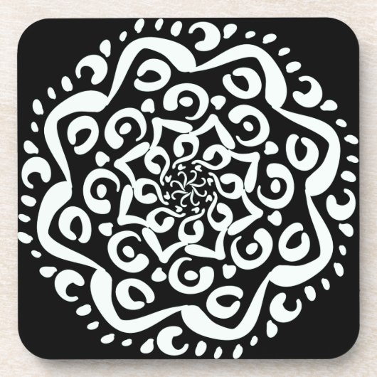 Raven Mandala Drankjes Onderzetter (Voorkant)