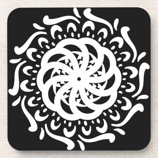 Raven Mandala Drankjes Onderzetter (Voorkant)
