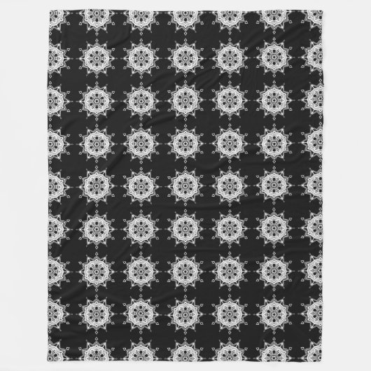 Raven Mandala Fleece Deken (Voorkant)