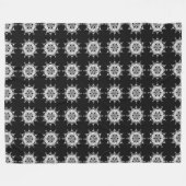 Raven Mandala Fleece Deken (Voorkant (Horizontaal))