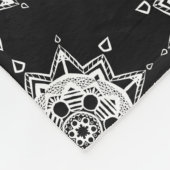 Raven Mandala Fleece Deken (Hoek)