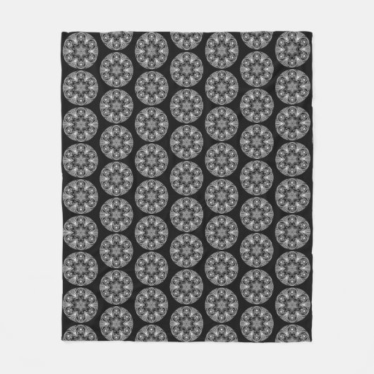 Raven Mandala Fleece Deken (Voorkant)