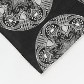 Raven Mandala Fleece Deken (Hoek)